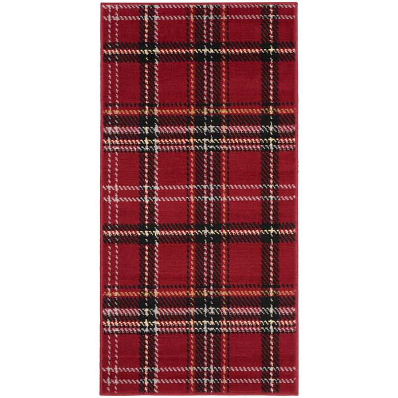 Nourison Grafix Plaid Farmhouse Area Rug