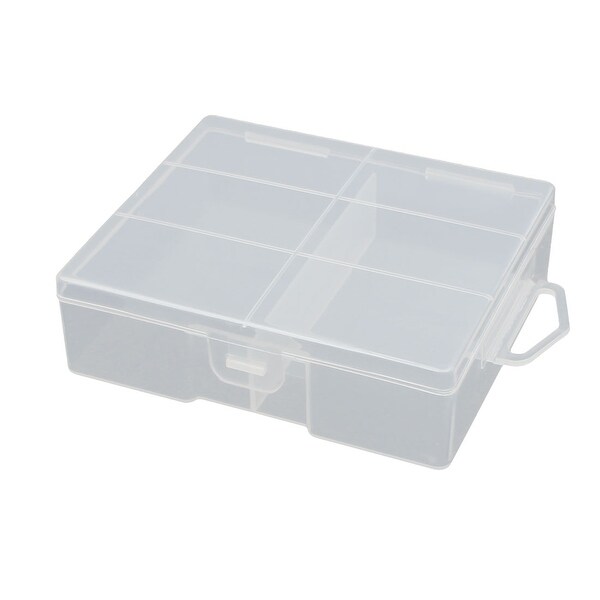105mmx90mm32mm Transparent Plastic Battery Case Organizer for AA Batteries