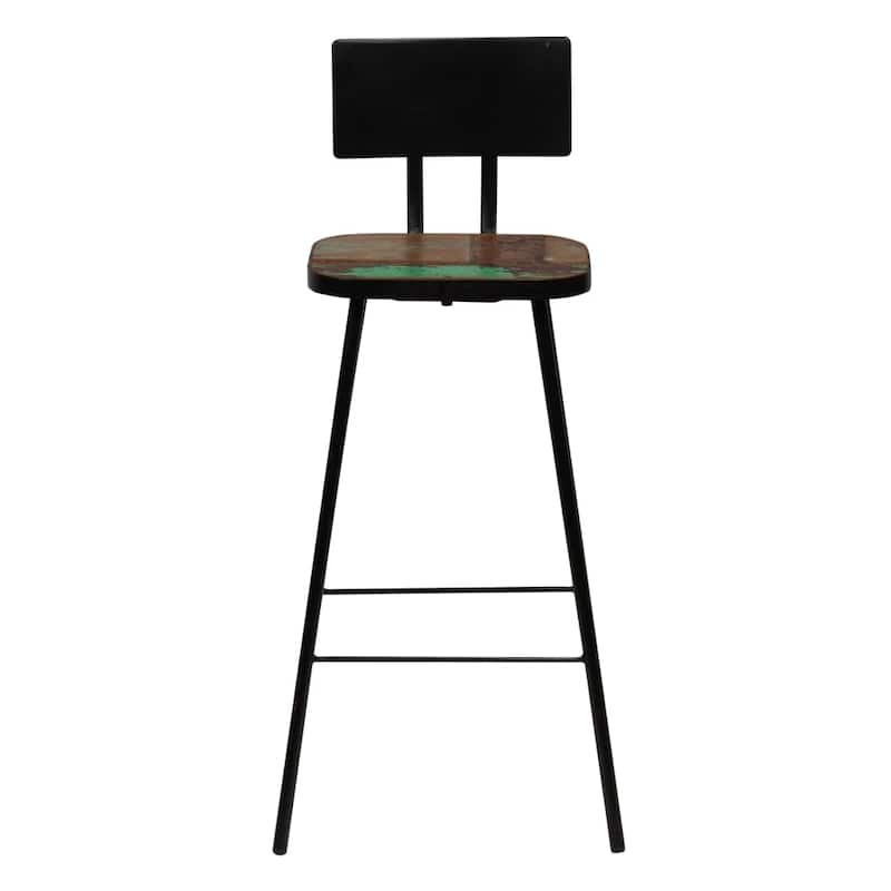 vidaXL Bar Set 3 Piece Solid Reclaimed Wood Multicolor