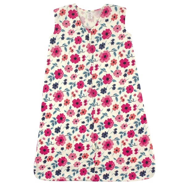 slide 1 of 1, Touched by Nature Baby Girl Organic Cotton Sleeveless Wearable Sleeping Bag, Sack, Blanket, Garden Floral 0-6 Months - Garden Floral