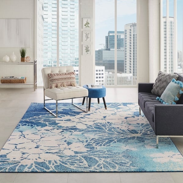 slide 2 of 108, Nourison Tranquil Contemporary Abstract Floral Area Rug