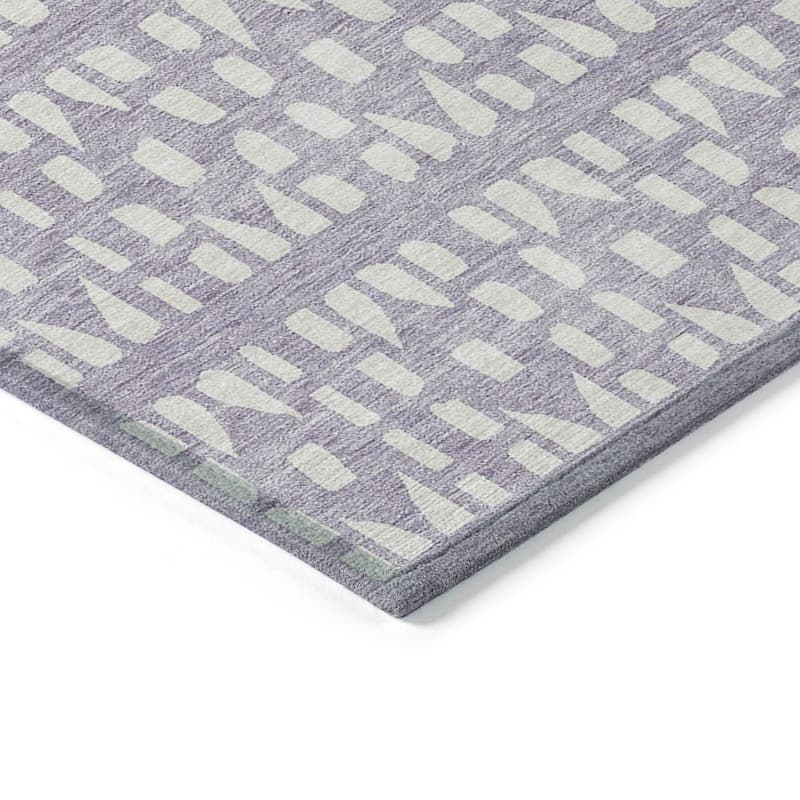 Machine Washable Indoor/ Outdoor Contemporary Imprints Chantille Rug