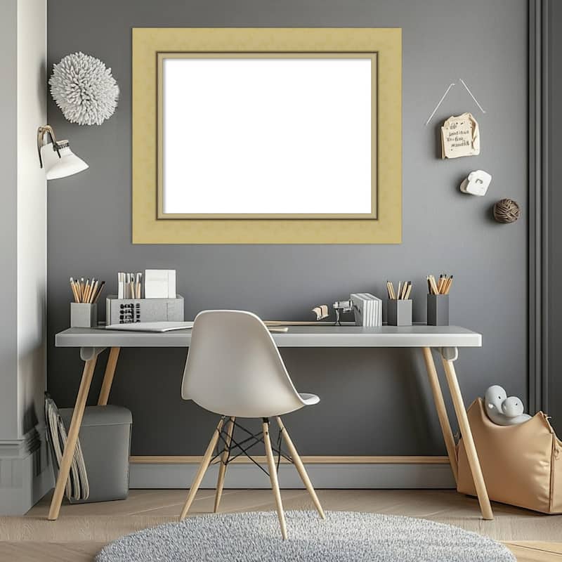 Amanti Art Landon Gold Framed Dry Erase Magnetic Board