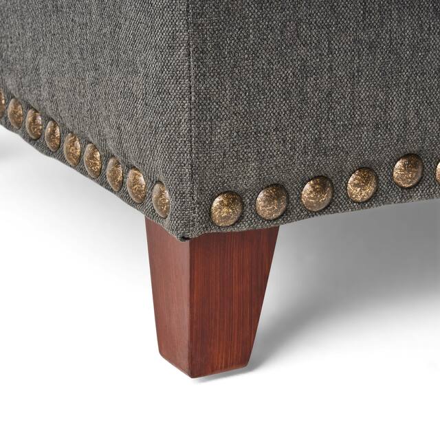 Gavin Tufted Fabric Storage Bench by Christopher Knight Home