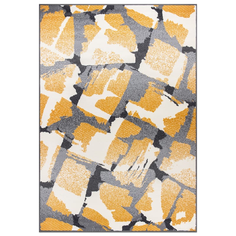 World Rug Gallery Contemporary Abstract Design Area Rug