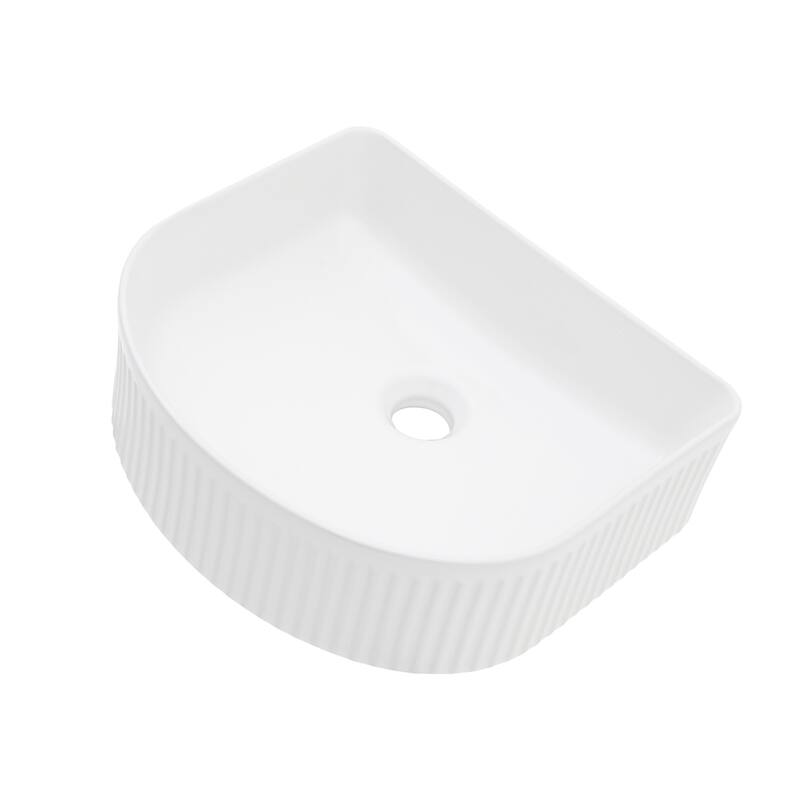 15.7"x13.7" Bathroom Ceramic Vanity Sink