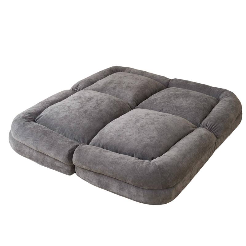 Convertible Fold-Out Double Sofa Bed Metal Frame 18-Position Adjustable