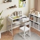 preview thumbnail 4 of 28, Costway Kids Desk and Chair Set with Storage Drawer and Hutch, Student - See Details