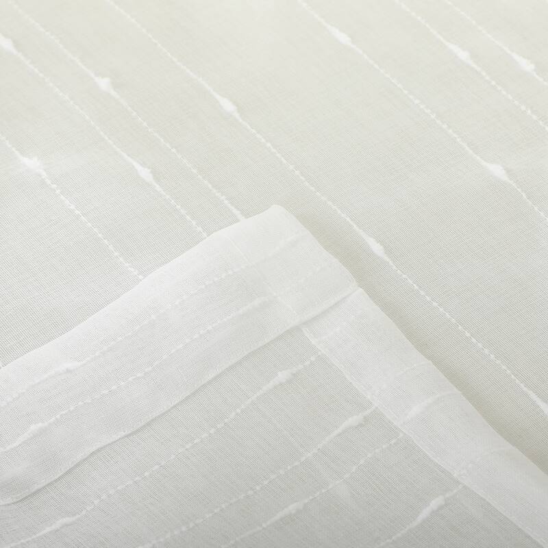 Nanshing Emma Semi-Sheer Rod Pocket Curtain Panel Pair - 50" x 84"
