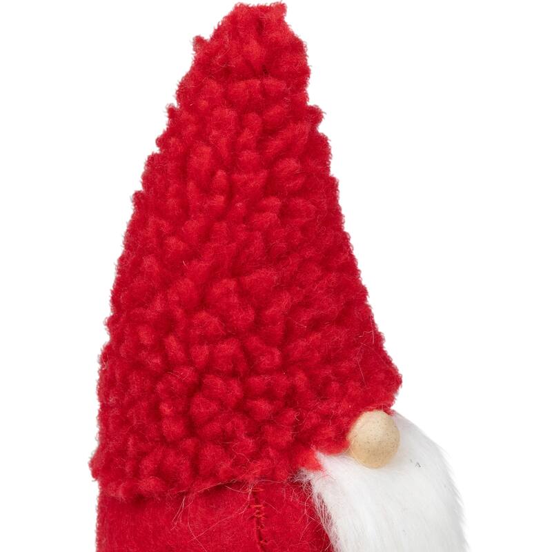 Plush Gnome Hanging Christmas Ornaments - 6.75" - Multi-Color - Set of 6