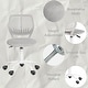 preview thumbnail 33 of 91, HomyLin Armless Swivel Kids Desk Chair with Mesh Padded Seating