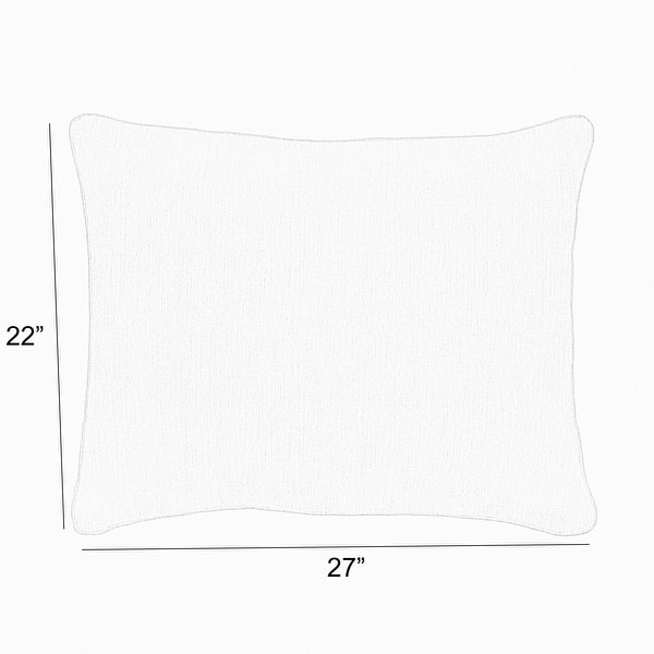 dimension image slide 1 of 2, Clara Sunbrella Indoor/ Outdoor Sofa Pillow and Cushion Set
