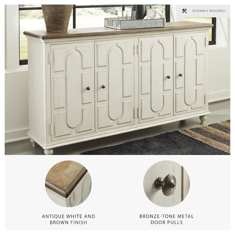 Roranville Accent Cabinet - Casual - Antique White