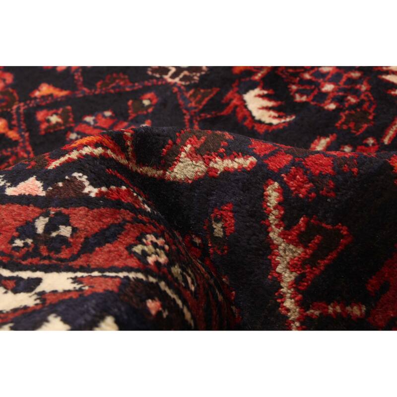 ECARPETGALLERY Hand-knotted Andelz Navy Wool Rug - 3'4 x 13'5