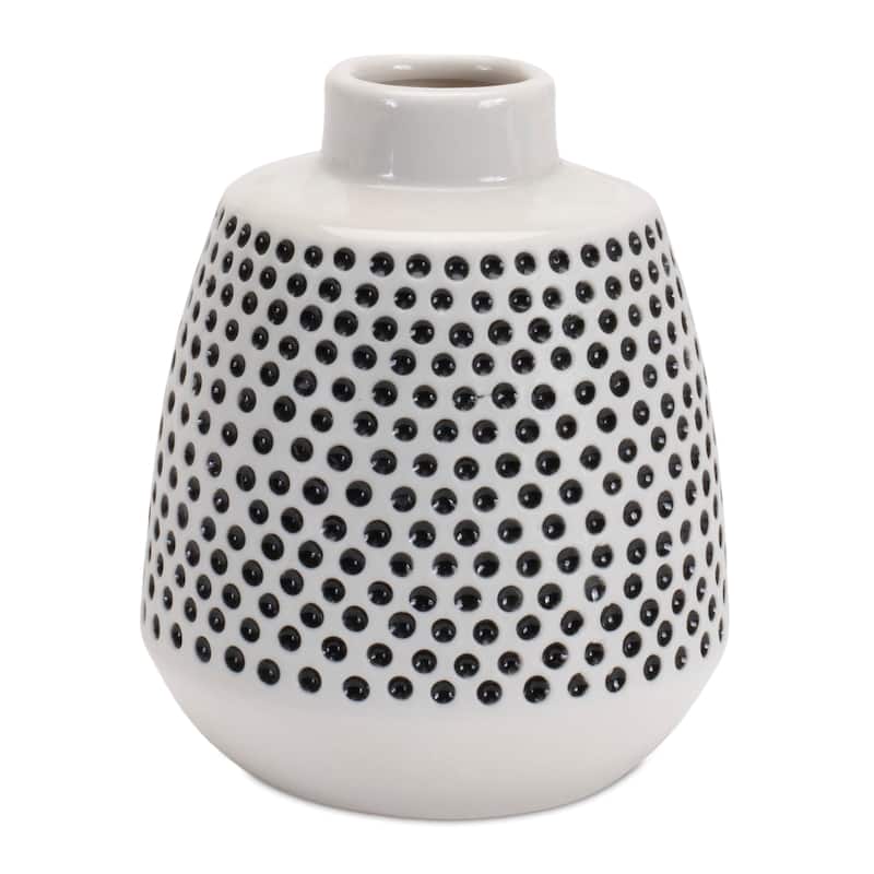Bubbled Ceramic Bud Vase (Set of 2)