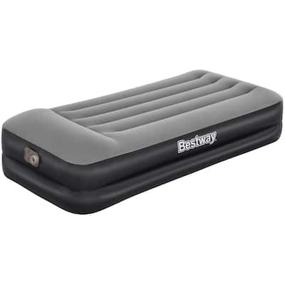 Bestway: Tritech Twin 18" Air Mattress - Built-in AC Pump, Auto Inflation & Deflation, Firm Comfort Level, Antimicrobial