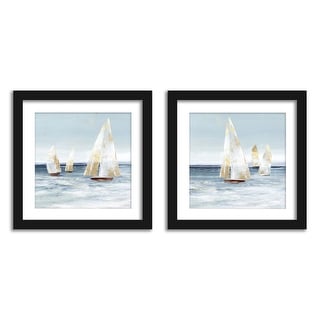 Wow Oliver Gal Louis Vuitton LV Ocean Sailboat Print Wall Art Framed 16 X 20