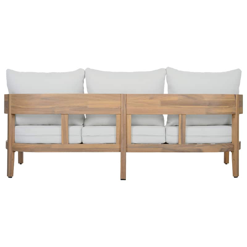 SAFAVIEH Outdoor Patio Furniture Theo 3 Seater Sofa