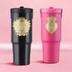 preview thumbnail 8 of 13, Juicy Couture Flip Flow Hydration Stainless Steel Screw Top Tumbler with Flip Straw and Carry Handle