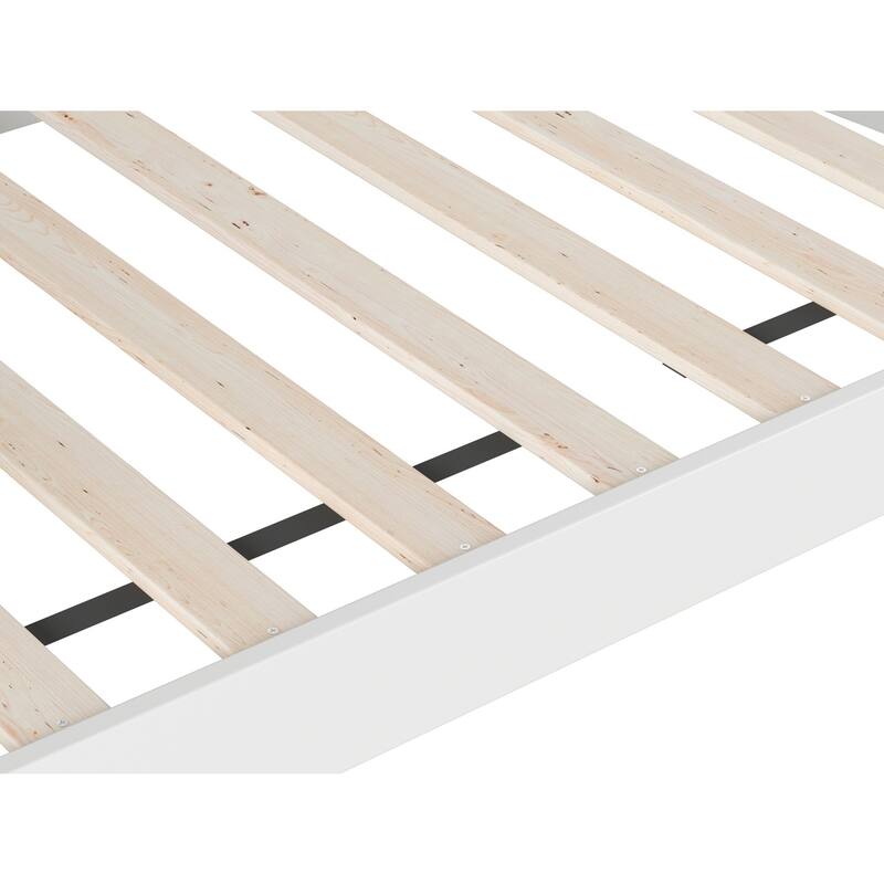 Oasis Twin Daybed - White Wood Frame, Modern Design, Durable Lounging Bed