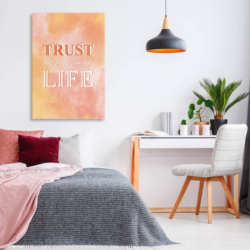 Stupell Trust The Process Of Life Canvas Wall Art Design By Martina Pavlova