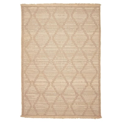 ECARPETGALLERY Flat-Weave Ankara FW Light Khaki Wool Tapestry Kilim - 6'9 x 9'5