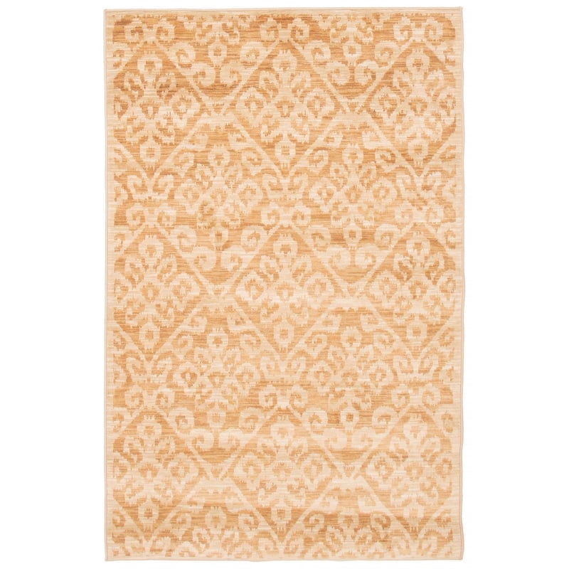 ECARPETGALLERY Machine Woven Lotus Mod Khaki Polypropylene Rug - 5'0 x 7'8 - Light Khaki - 5'0 x 7'8