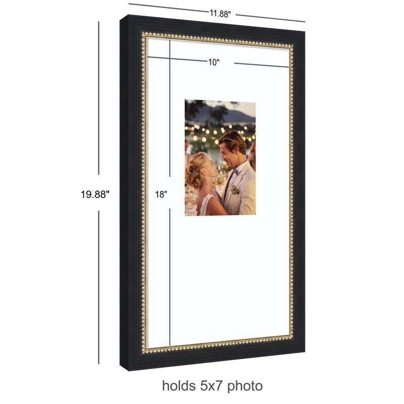 Kate and Laurel Belmont Black Photo Frame