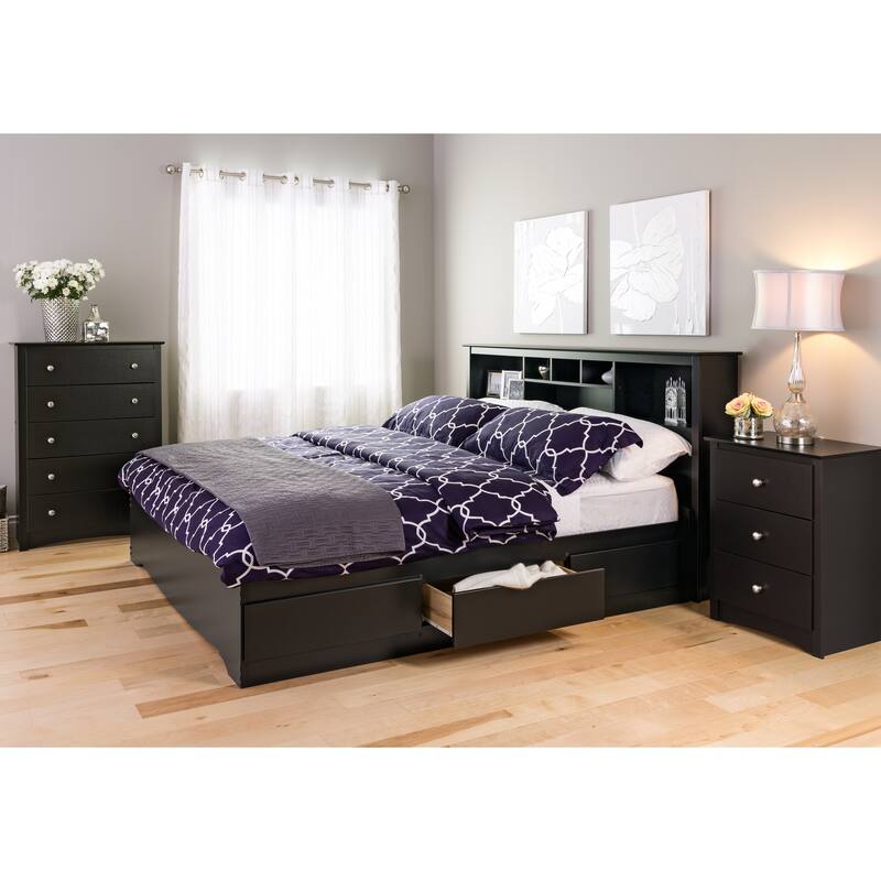 Prepac 3-Drawer Tall Nightstand