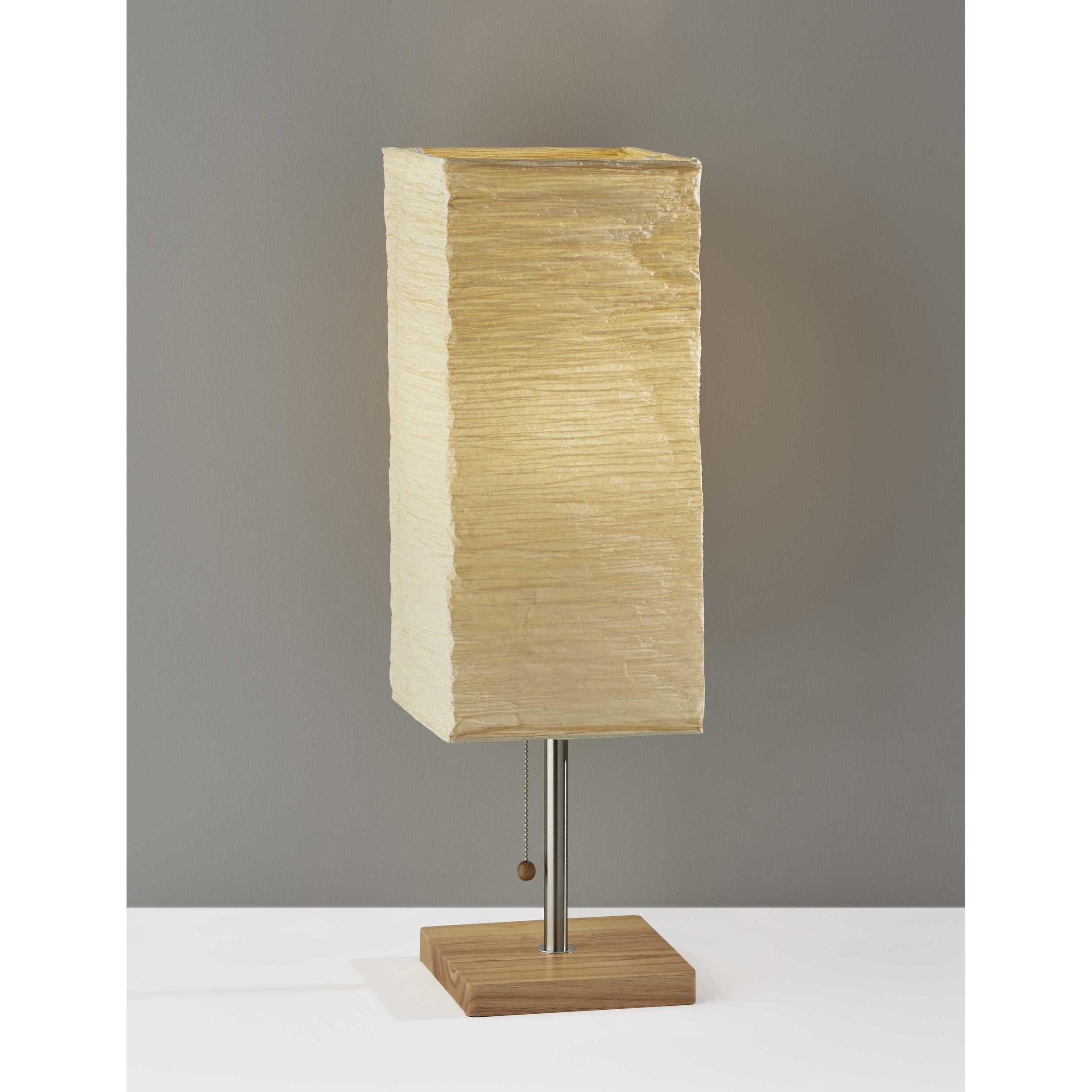 Wildside Paper Shade With Walnut Wood Table Lamp Wildside Paper Shade With Walnut Wood Table Lamp