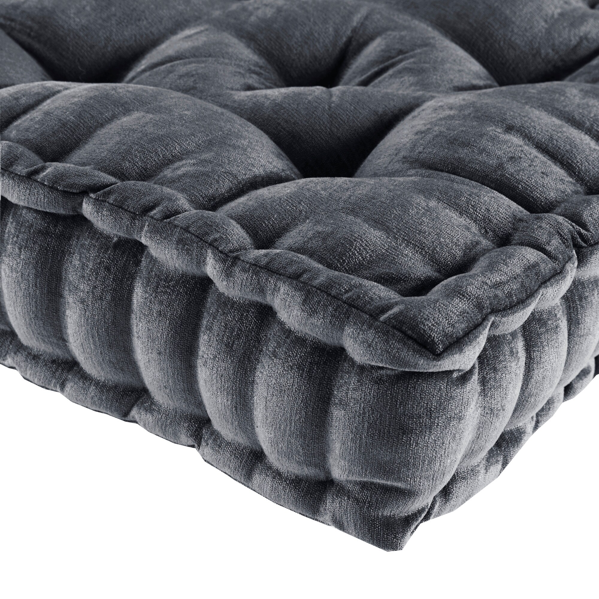square tufted floor cushion