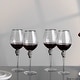 preview thumbnail 15 of 25, Rimmed Red Wine Glasses with Diamond Rhinestone Accent - 18 oz, 10 Inches Tall - Perfect Toasting Glasses for Bride and Groom