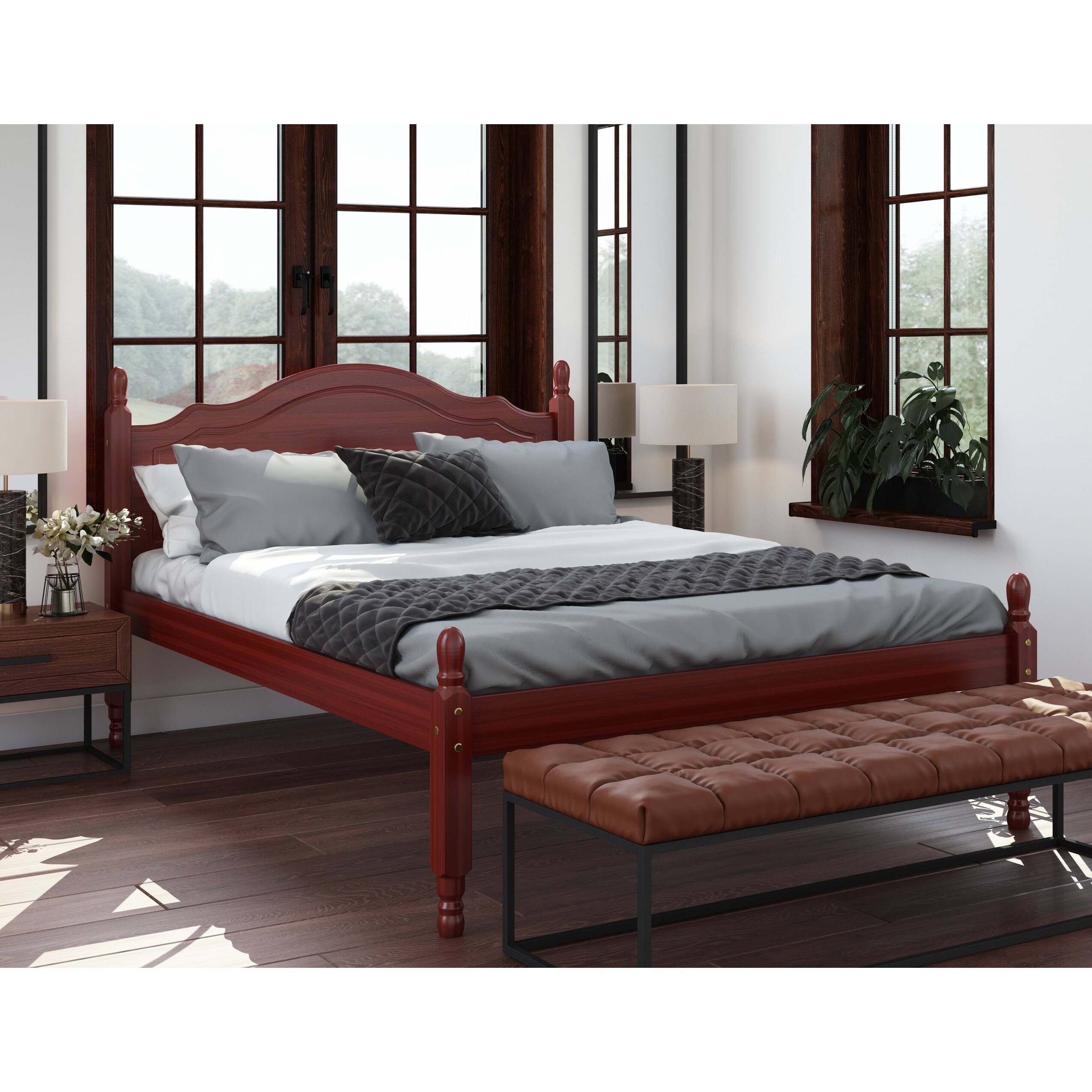 Harper Tall Headboard Upholstered Bed