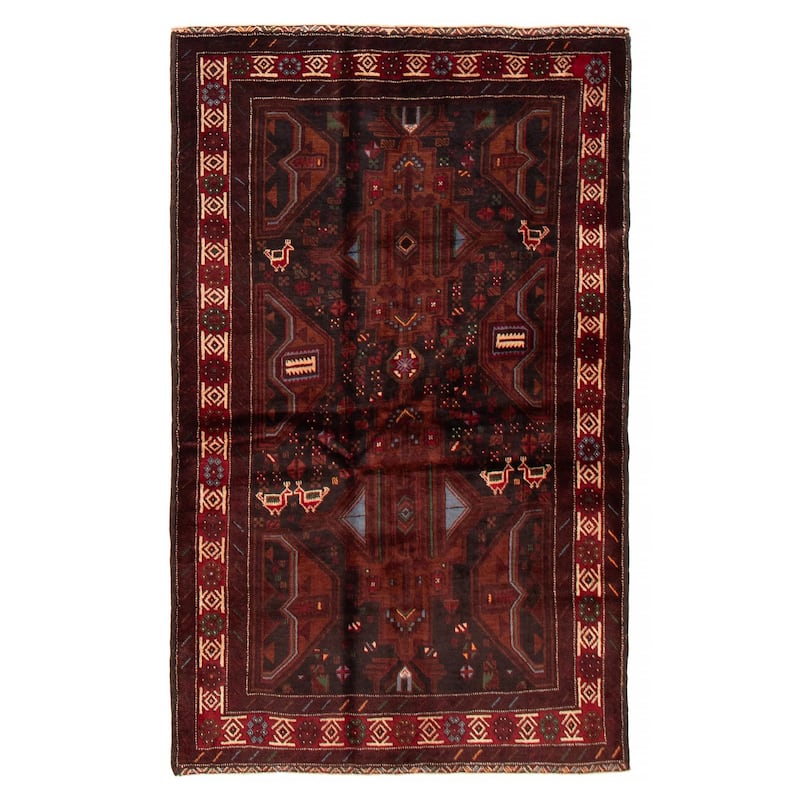 Teimani Black Rug 4'0" x 6'7" - 4'0 x 6'7 - Black - 4'0 x 6'7