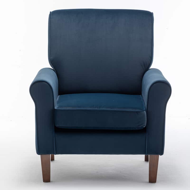 Traditional Rolled Arm Living Room Armchair