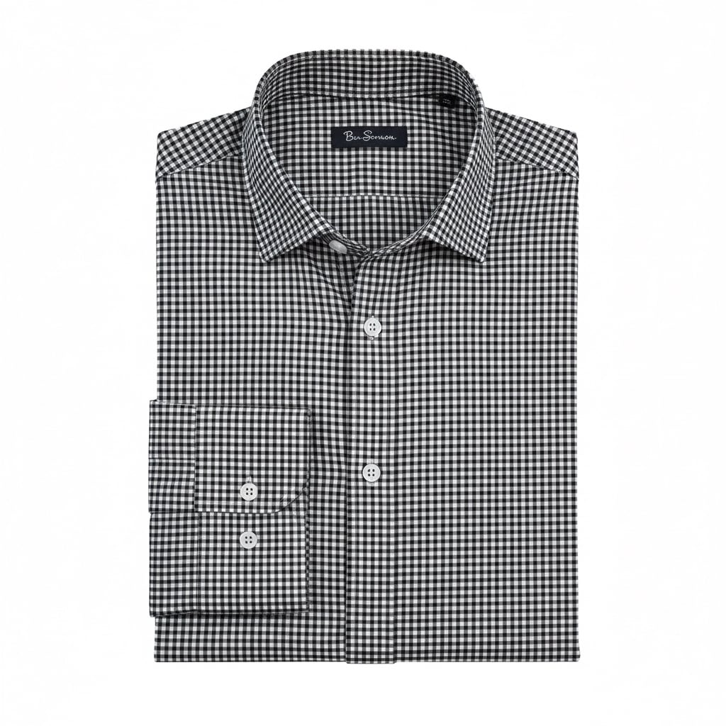 Ben Sherman Men's Check Wrinkle-Resistant Dress Shirt - Regular Fit