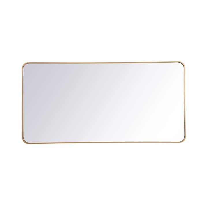 Ezra Soft Corner Metal Rectangular Mirror