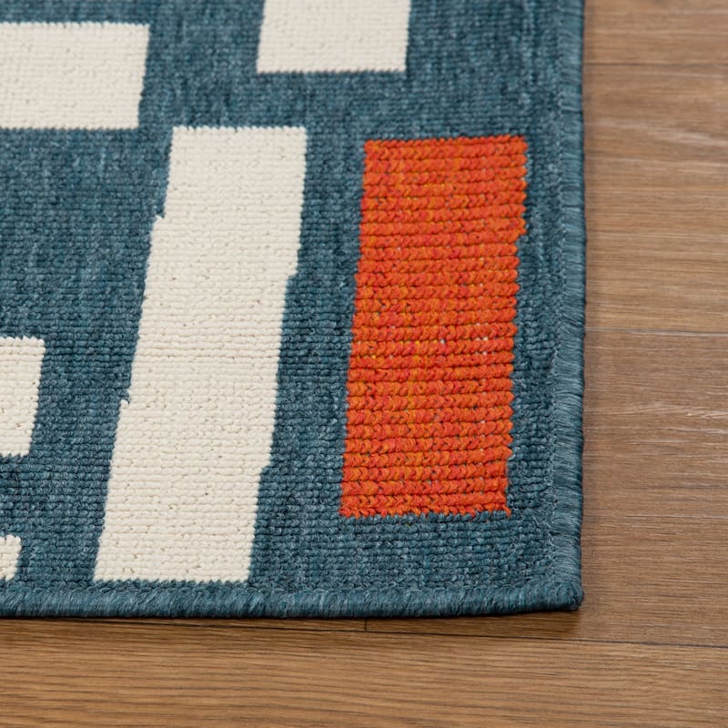 Maria Bohemian Abstract Performance Indoor/Outdoor Area Rug by Sevita