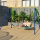 preview thumbnail 1 of 5, 2-Pack Swing Set Swing Seat Replacement and Saucer Tree Swing Black