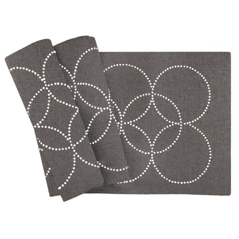 Sparkles Home Rhinestone Circles Table Runner