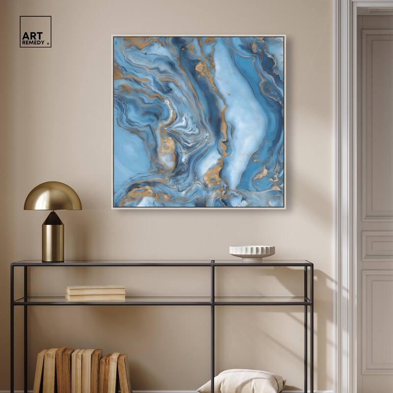 River Gold Canvas by Art Remedy