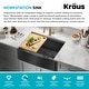 preview thumbnail 73 of 100, KRAUS Kore Workstation Farmhouse Apron Stainless Steel Kitchen Sink