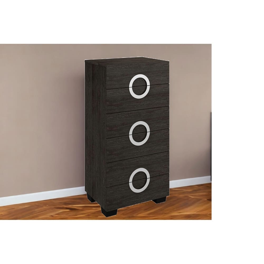 HomeRoots 48" Refined Grey High Gloss Chest