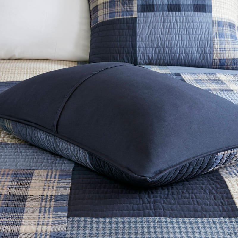 Woolrich Winter Hills Tan Oversized Cotton Quilt Set