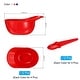 preview thumbnail 7 of 8, 12 Set Ice Cream Bowls and Spoons Set, 8oz Baseball Cap Ice Cream Bowl Blue White Red