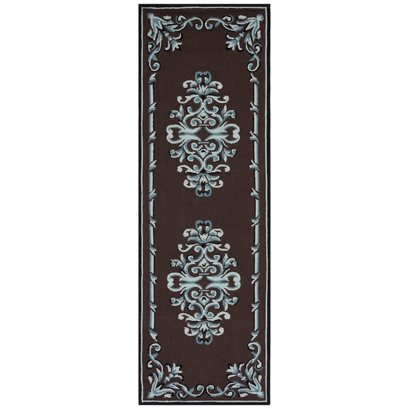 SAFAVIEH Handmade Easy Care Lidy Oriental Rug - 2'6" x 8' Runner - Chocolate/Multi