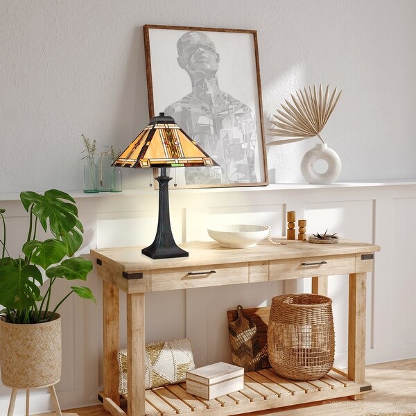 Luxury Craftsman Tiffany Table Lamp, 25