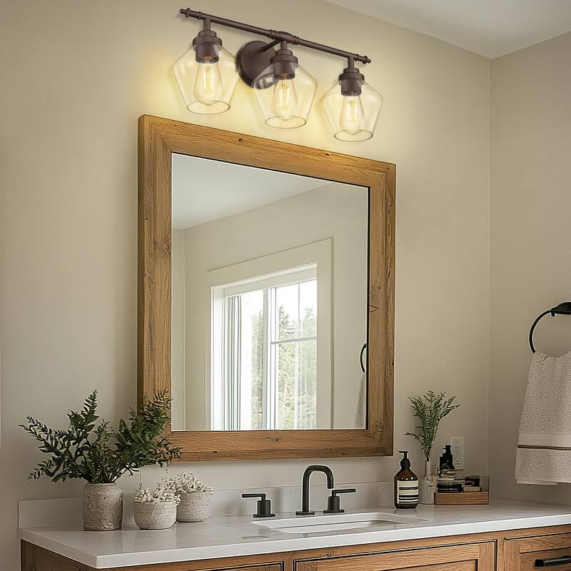3/4-Light Modern Bathroom Vanity Light