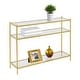 preview thumbnail 12 of 16, Convenience Concepts Royal Crest 3 Tier Glass Console Table