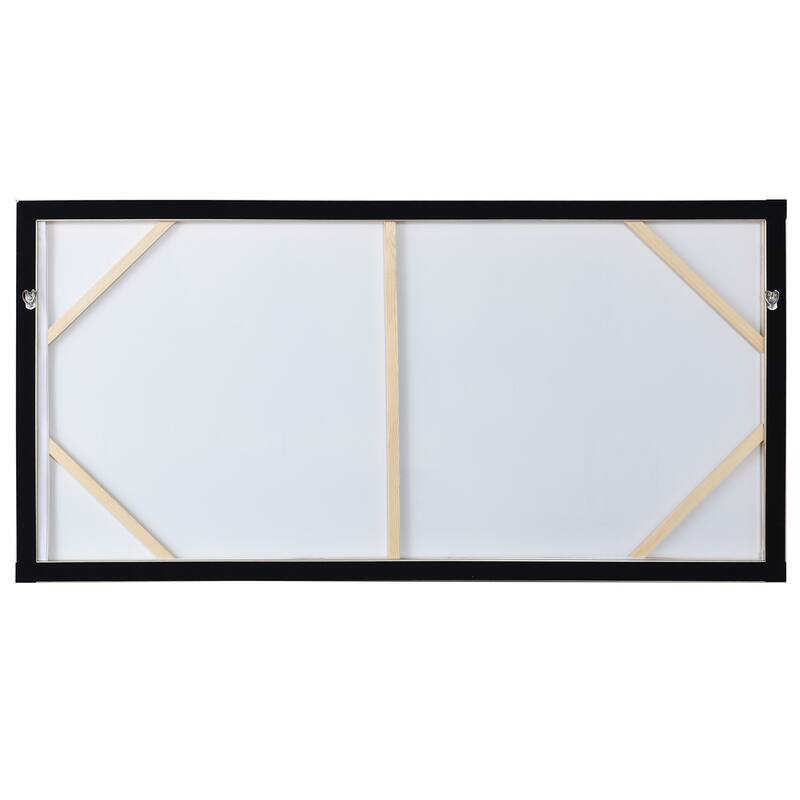 StyleCraft Secluded Hand-Painted Framed Canvas Wall Art - 47" x 24"